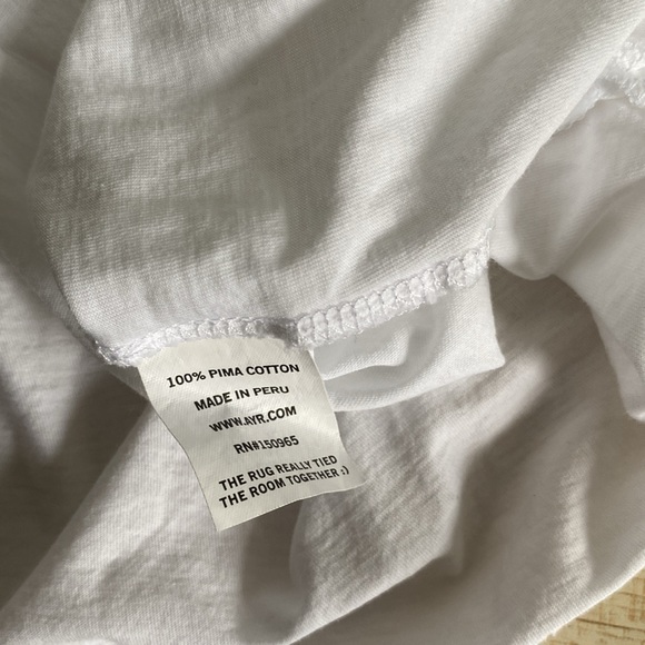 AYR All U Tee Scoop Neck Short Sleeve Basic Solid White Size Large - Picture 8 of 11